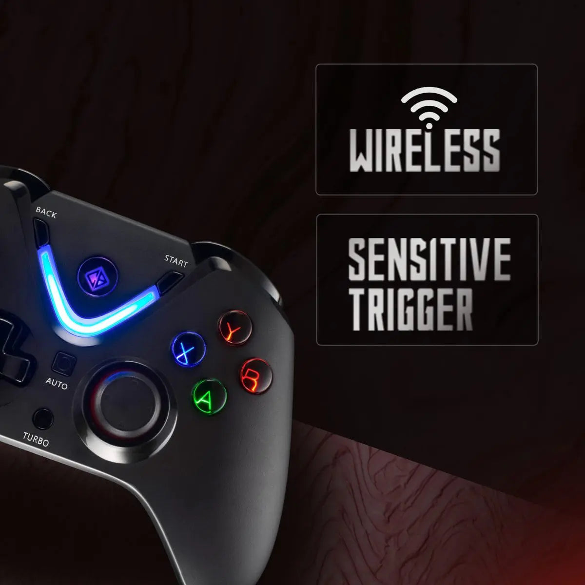 Cosmic Byte ARES RGB Wireless Controller Black for PC with Magnetic Triggers 2