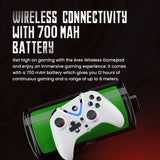 Cosmic Byte ARES RGB Wireless Controller White for PC with Magnetic Triggers 6