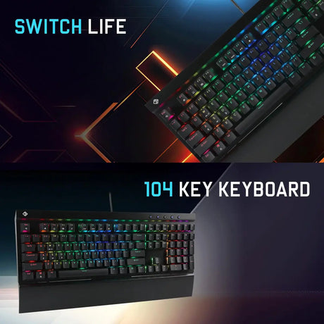 Cosmic Byte CB-GK-29 Black Eye Pro Per Key RGB Wired Mechanical Keyboard With Swappable Outemu Switches 2