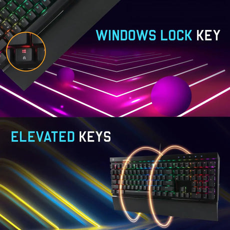 Cosmic Byte CB-GK-29 Black Eye Pro Per Key RGB Wired Mechanical Keyboard With Swappable Outemu Switches 5