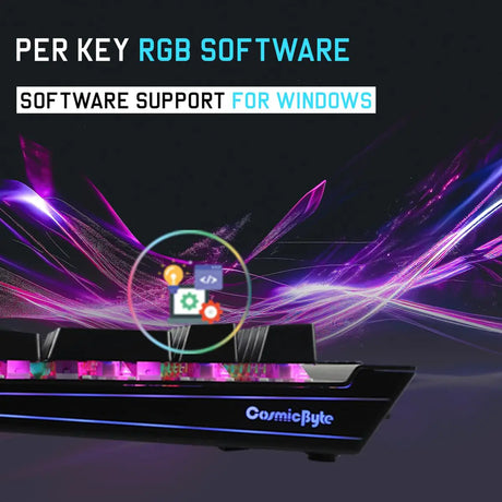 Cosmic Byte CB-GK-29 Black Eye Pro Per Key RGB Wired Mechanical Keyboard With Swappable Outemu Switches 6