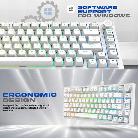 Cosmic Byte CB-GK-42 Phantom TKL Gasket RGB Mechanical Wired Keyboard with Swappable PreLubed Switches 8