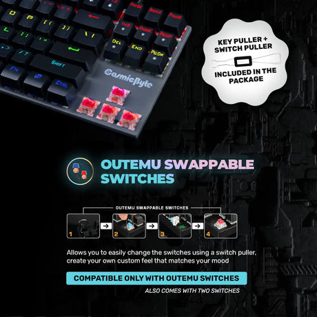 Cosmic Byte Pandora TKL Mechanical Keyboard With Swappable Outemu Switches 2