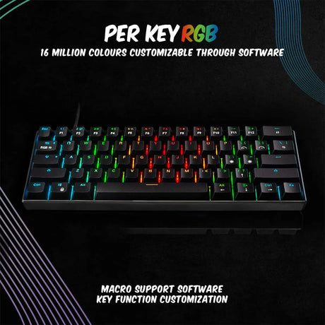 Cosmic Byte Themis Mechanical Wired Gaming Keyboard Black With Swappable Switches 6