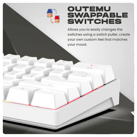 Cosmic Byte Themis Mechanical Wired Gaming Keyboard White With Swappable Switches 2