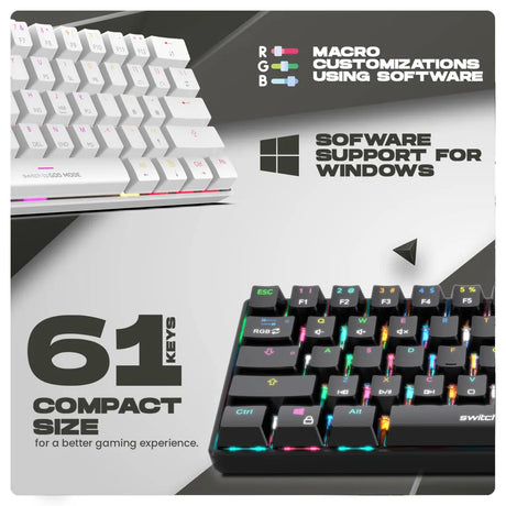 Cosmic Byte Themis Mechanical Wired Gaming Keyboard White With Swappable Switches 5