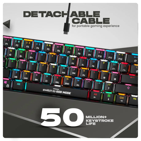 Cosmic Byte Themis Mechanical Wired Gaming Keyboard White With Swappable Switches 7