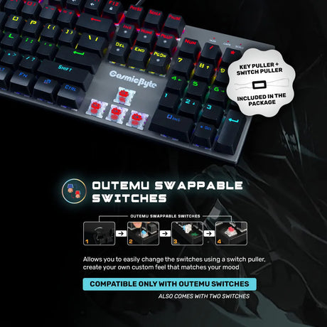 Cosmic Byte Vanth Mechanical Keyboard With Swappable Outemu Switches 2