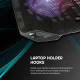 Cosmic Byte Wind RGB Laptop Cooling Pad, Dual 120mm RGB Fans,Supports up to 15.6″ Laptops 7