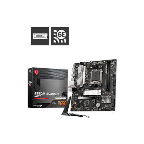 MSI B650M Bomber WiFi AM5 DDR5 Micro-ATX Motherboard