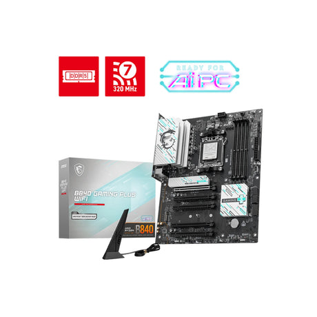 MSI B840 Gaming Plus WiFi AM5 DDR5 ATX Gaming Motherboard