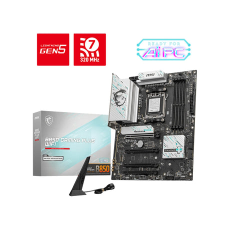 MSI B850 Gaming Plus WiFi AM5 DDR5 ATX Gaming Motherboard