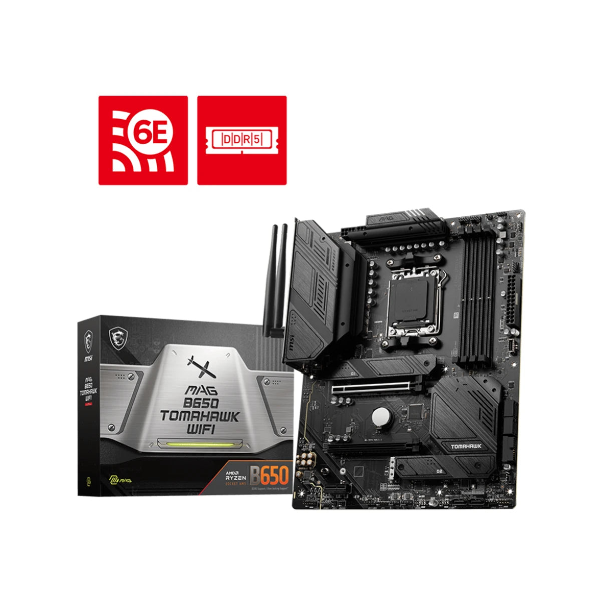 MSI MAG B650 Tomahawk WiFi AM5 DDR5 ATX Motherboard