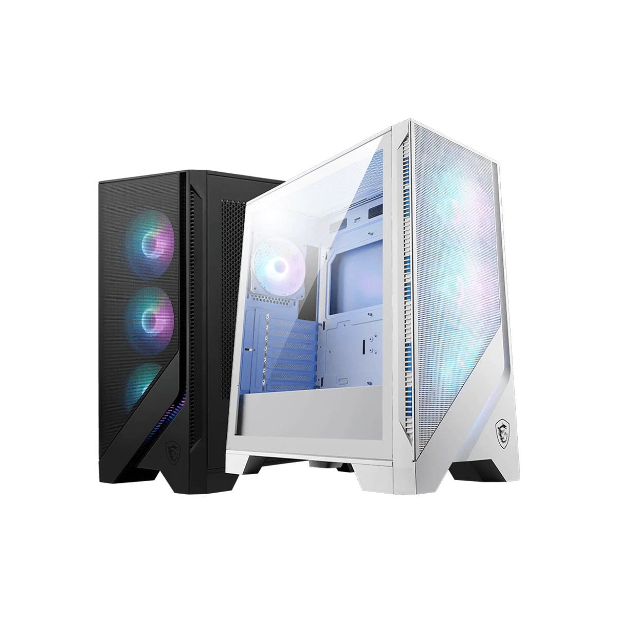 MSI MAG Forge 320R Airflow ARGB ATX Mid Tower PC Case White 3