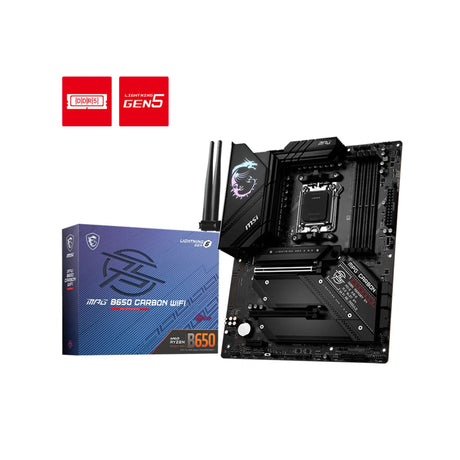 MSI MPG B650 Carbon WiFi AM5 DDR5 ATX Gaming Motherboard