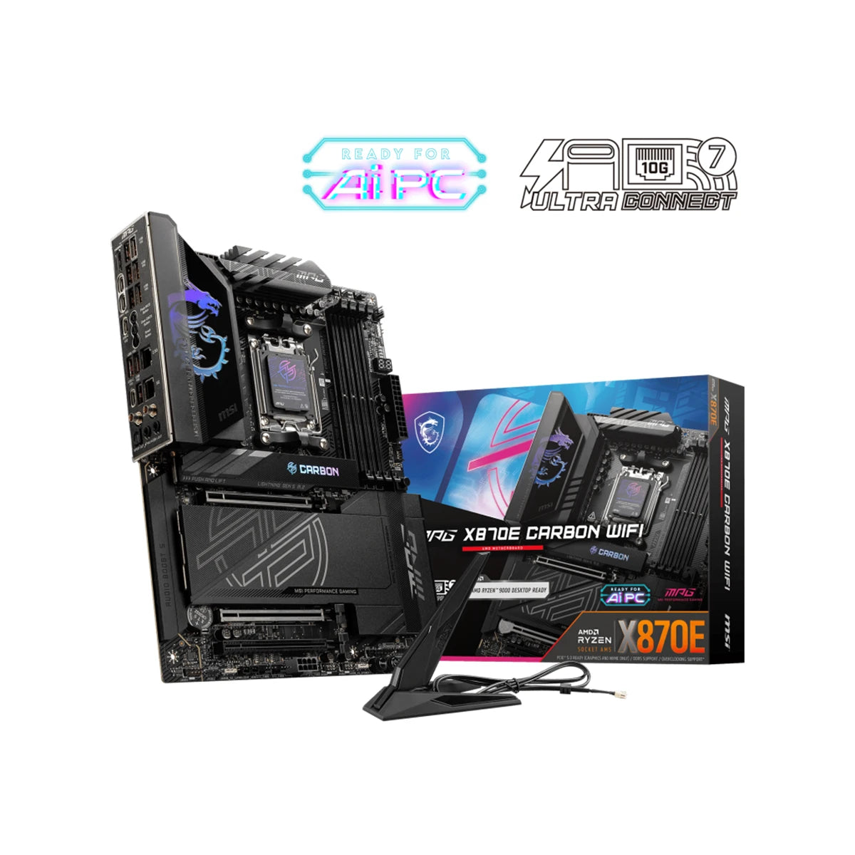 MSI MPG X870E Carbon WiFi AM5 DDR5 ATX Gaming Motherboard