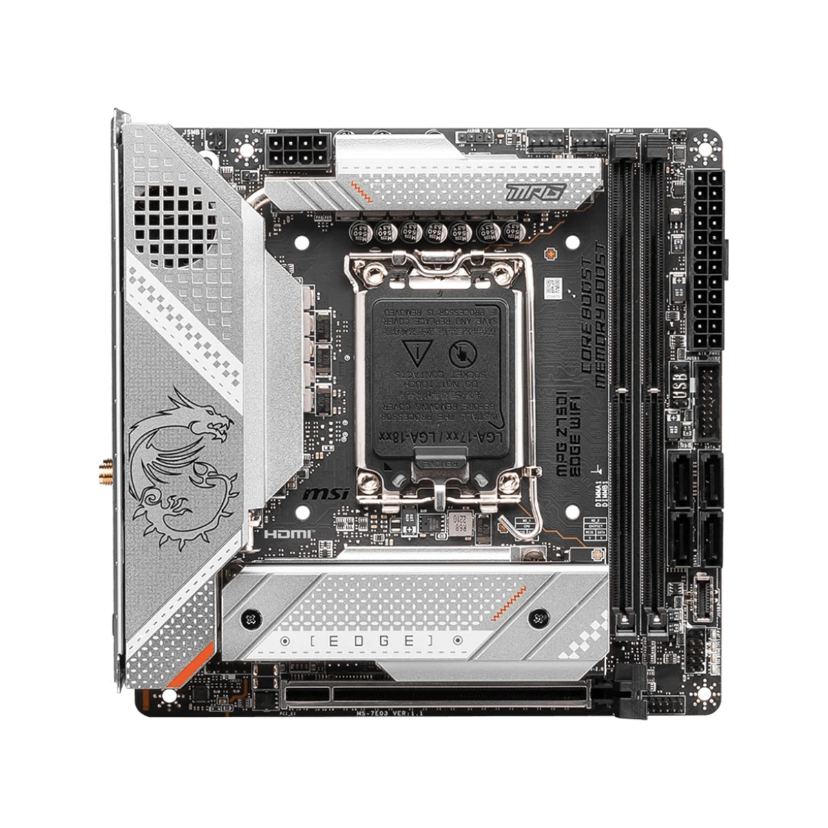 MSI MPG Z790I Edge WiFi LGA 1700 DDR5 ATX Gaming Motherboard 2