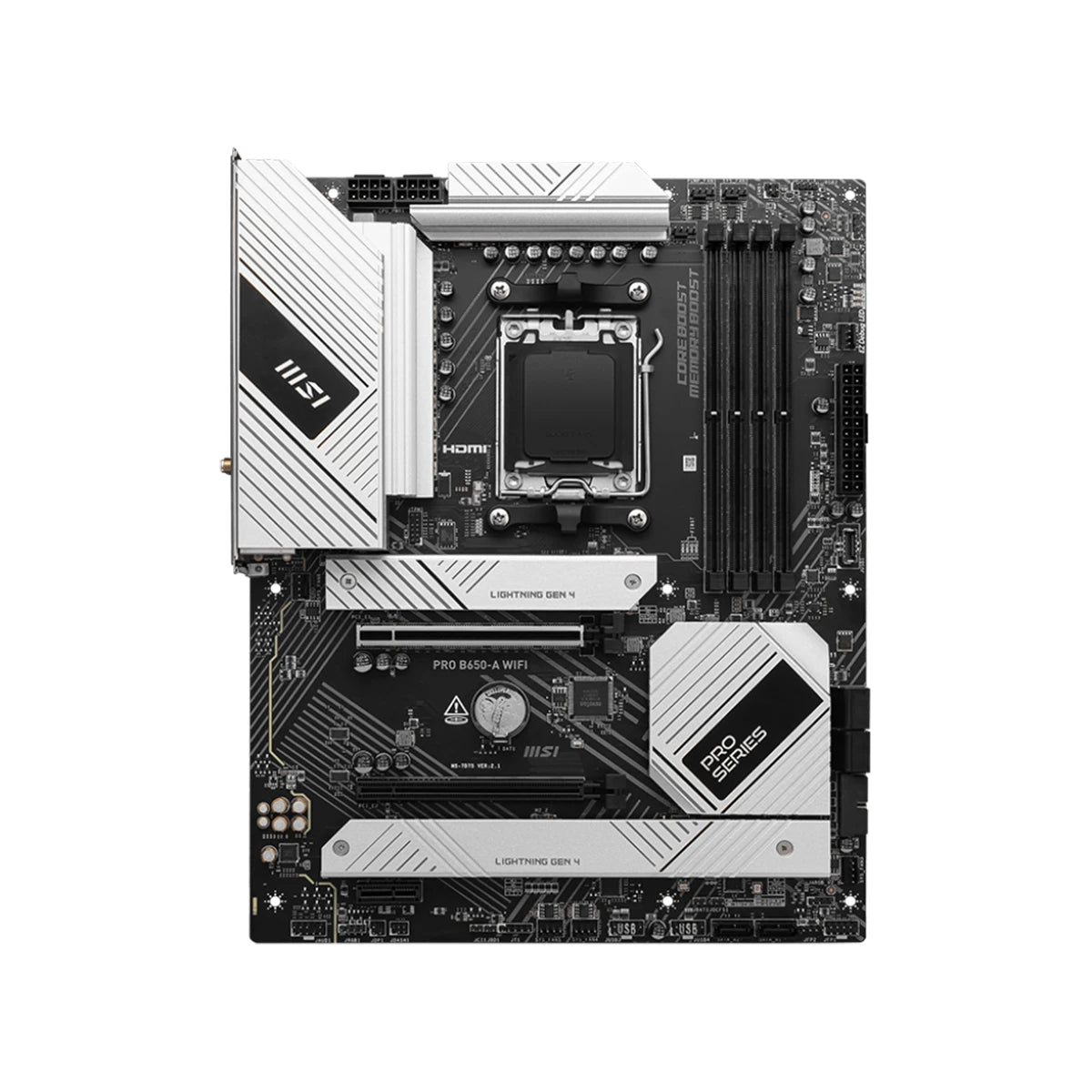 MSI PRO B650-A WiFi AM5 DDR5 Micro-ATX Motherboard 2