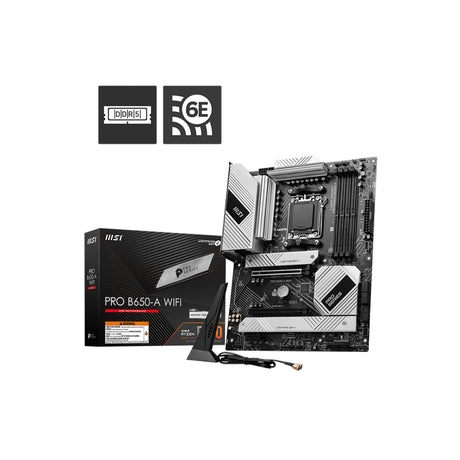 MSI PRO B650-A WiFi AM5 DDR5 Micro-ATX Motherboard