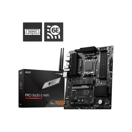 MSI PRO B650-S WiFi ProSeries AM5 DDR5 ATX Motherboard