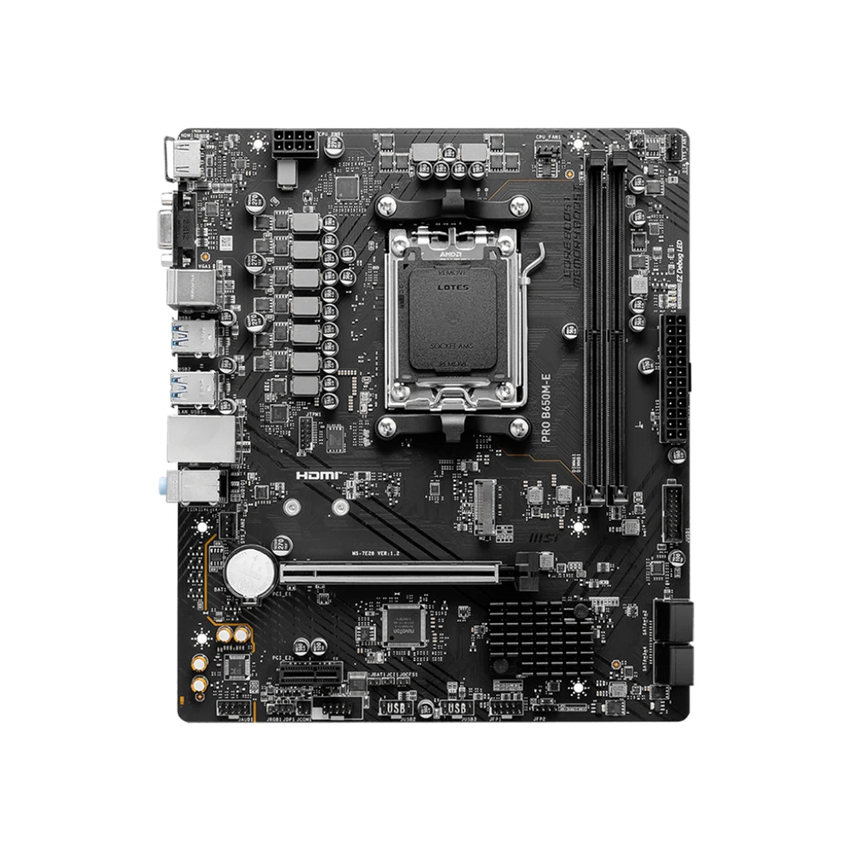 MSI PRO B650M-E AM5 DDR5 Micro-ATX Motherboard 2