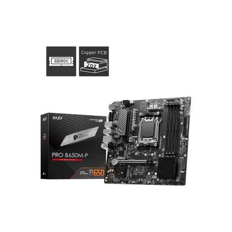 MSI PRO B650M-P AM5 DDR5 Micro-ATX Motherboard
