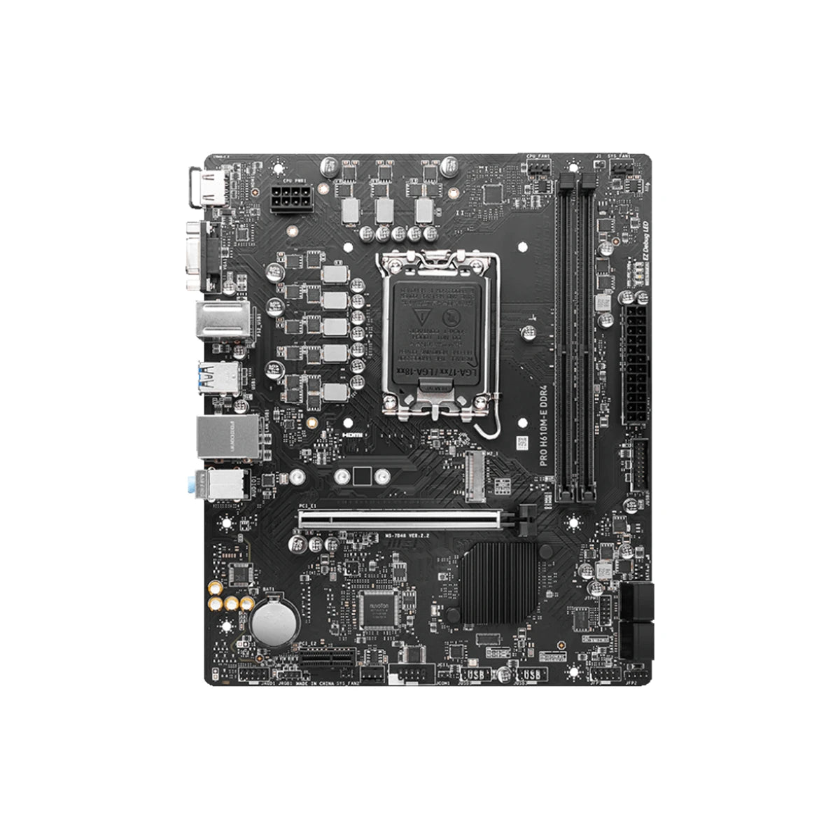 MSI PRO H610M-E LGA 1700 Micro-ATX DDR4 Motherboard 2