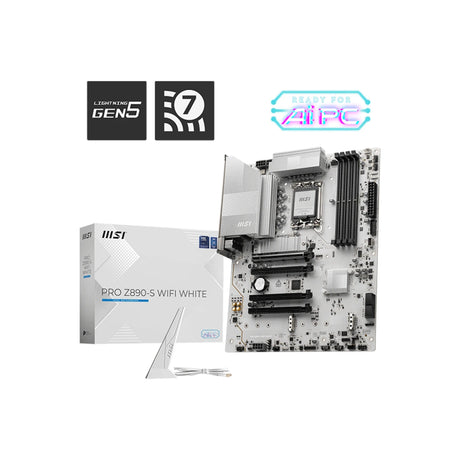 MSI PRO Z890-S WiFi LGA 1851 ATX Gaming Motherboard White