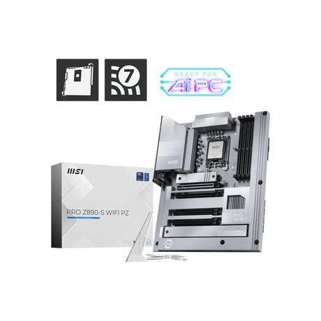MSI PRO Z890-S Project Zero WiFi LGA 1851 ATX Gaming Motherboard