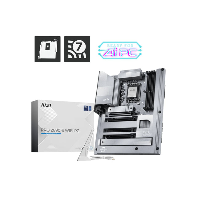 MSI PRO Z890-S Project Zero WiFi LGA 1851 ATX Gaming Motherboard