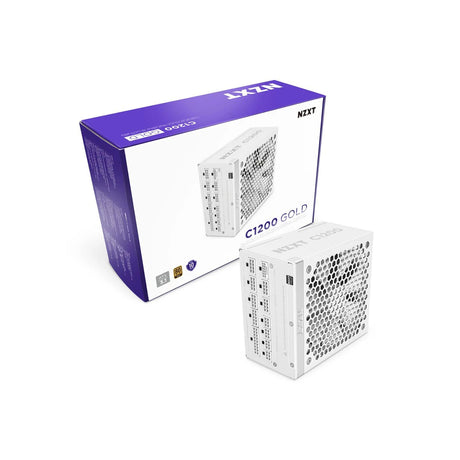 NZXT C1200 80 Plus Gold ATX 3.1 Fully Modular Low Noise Power Supply White