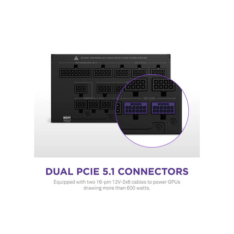 NZXT C1500 80 Plus Platinum ATX 3.1 Fully Modular Power Supply 6