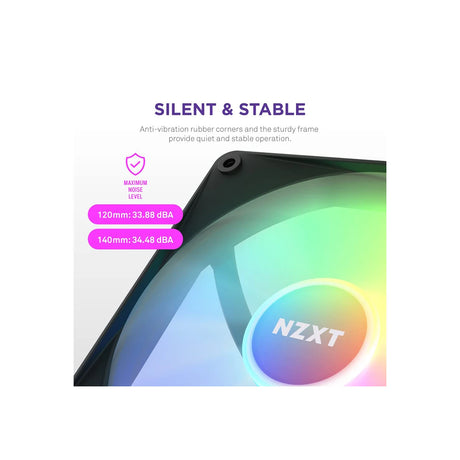 NZXT F120 RGB Core Case Fan Triple Pack Black 5