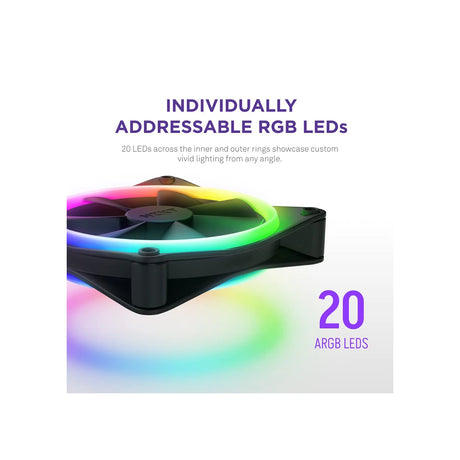 NZXT F120 RGB DUO 120mm Case Fan Black 3