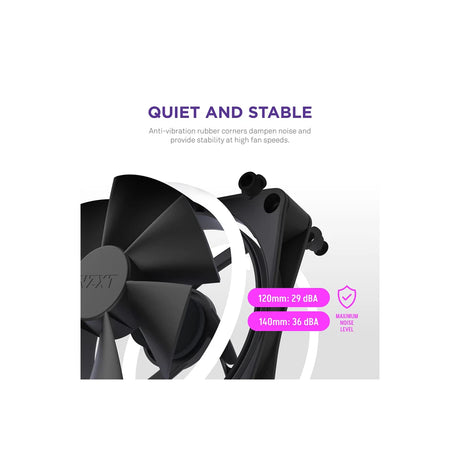 NZXT F120 RGB DUO 120mm Case Fan Black 5