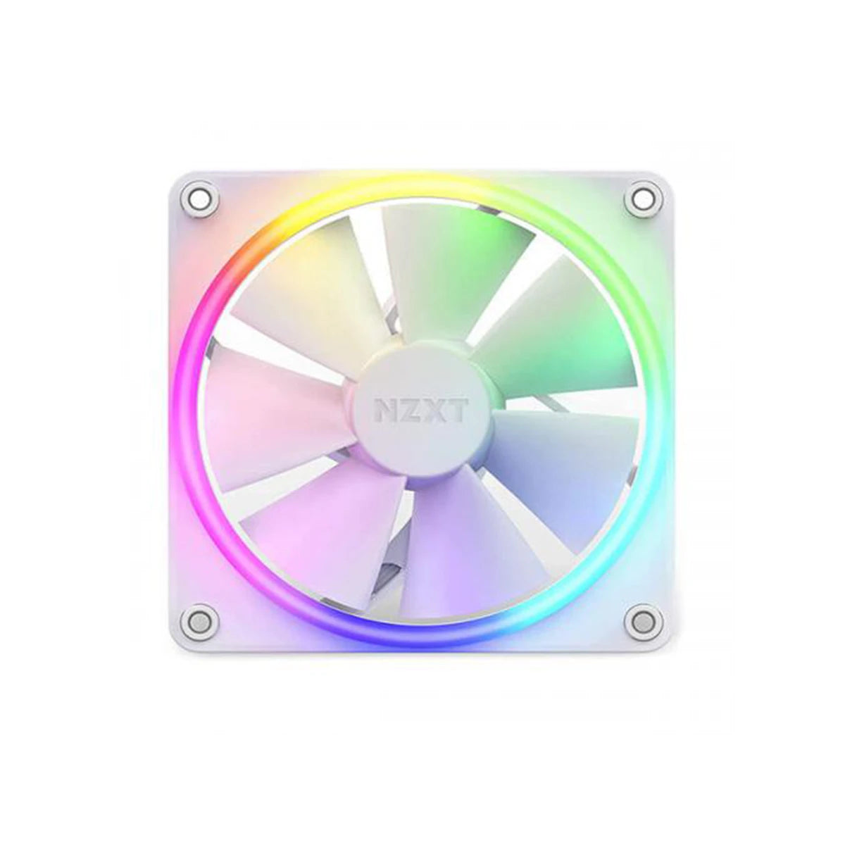 NZXT F120 RGB DUO 120mm Case Fan White 3