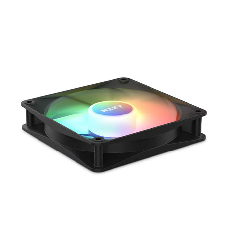 NZXT F140 RGB Core 140mm Hub Mounted RGB Twin Pack Case Fan Black 2