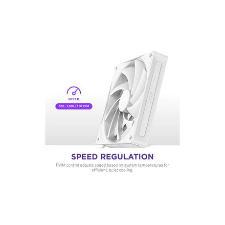 NZXT F140Q 140mm Quiet Airflow PWM Case Fan White 5