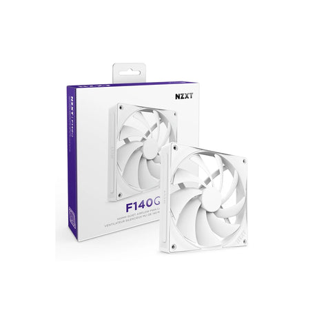 NZXT F140Q 140mm Quiet Airflow PWM Case Fan White