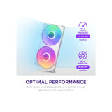 NZXT F280 RGB Core 280mm Single Frame RGB Case Fan White 6