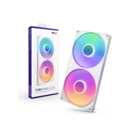 NZXT F280 RGB Core 280mm Single Frame RGB Case Fan White