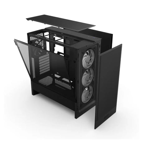NZXT H5 Flow RGB Compact ATX Mid Tower PC Case Black 5