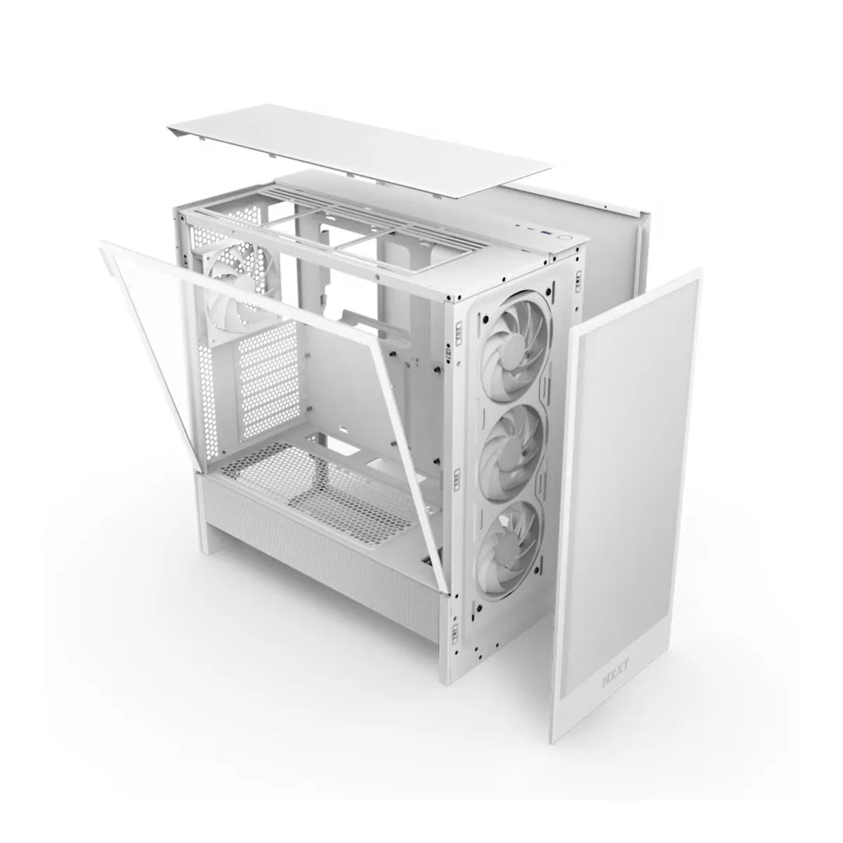 NZXT H5 Flow RGB Compact ATX Mid Tower PC Case White 5