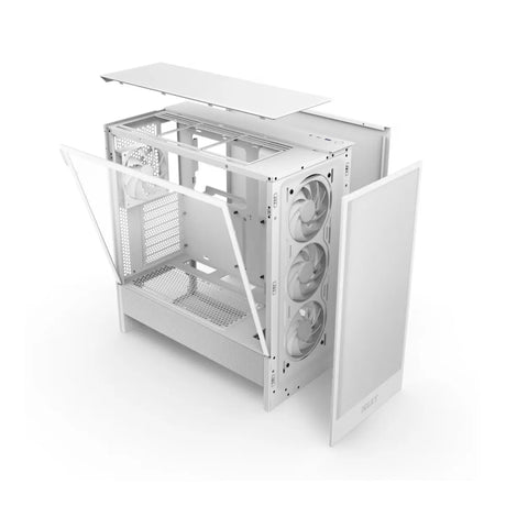 NZXT H5 Flow RGB Compact ATX Mid Tower PC Case White 5