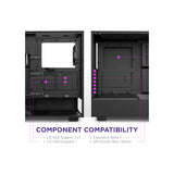 NZXT H5 Flow Compact Mid-Tower ATX PC Case Black 4