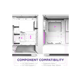 NZXT H5 Flow Compact Mid-Tower ATX PC Case White 5