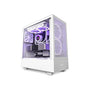 NZXT H5 Flow Compact Mid-Tower ATX PC Case White