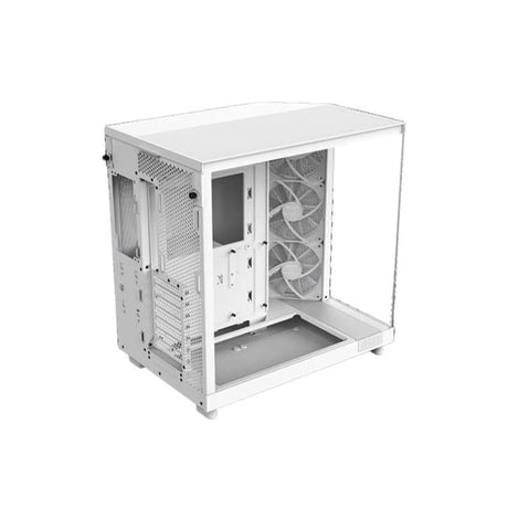NZXT H6 Flow Compact Dual Chamber Mid Tower Airflow PC Case White 4