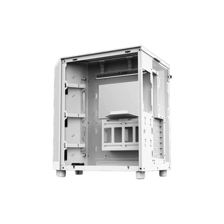 NZXT H6 Flow Compact Dual Chamber Mid Tower Airflow PC Case White 5