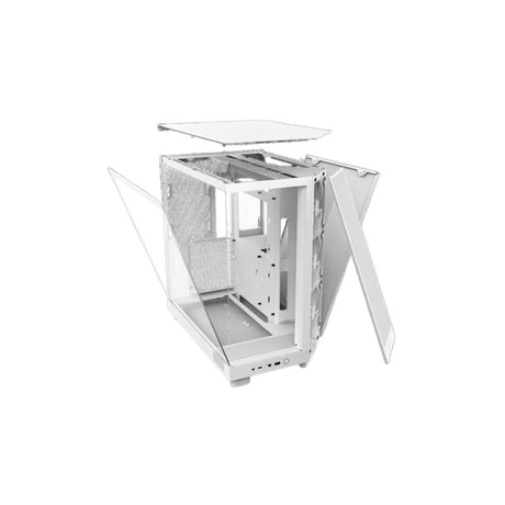 NZXT H6 Flow Compact Dual Chamber Mid Tower Airflow PC Case White 6
